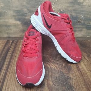 Nike Air Max Run Lite 5 Red Running Shoes Youth Boy Kids Size 4.5Y Womens Sz 6.5